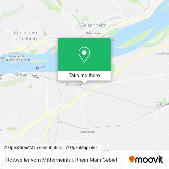 Rottweiler vom Mittelrheintal map