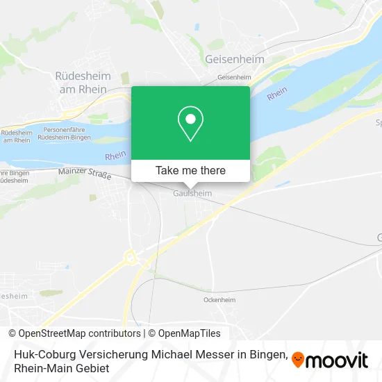Карта Huk-Coburg Versicherung Michael Messer in Bingen