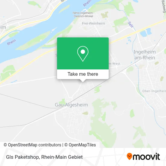 Gls Paketshop map