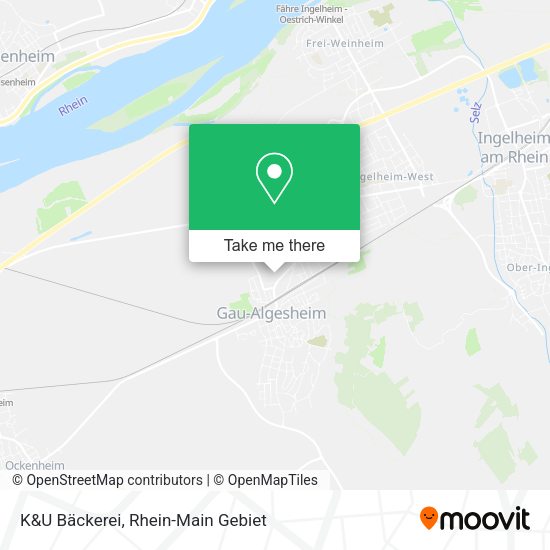 Карта K&U Bäckerei