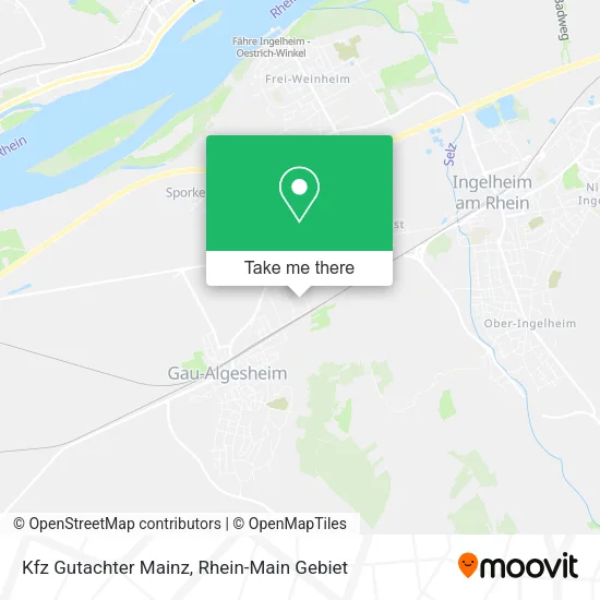 Карта Kfz Gutachter Mainz