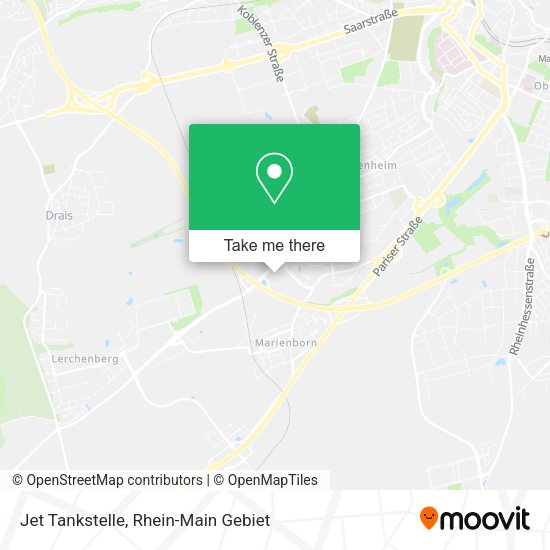 Карта Jet Tankstelle