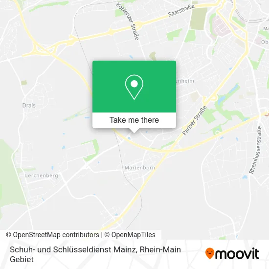 Карта Schuh- und Schlüsseldienst Mainz