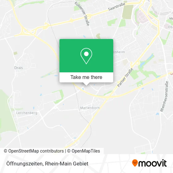 Карта Öffnungszeiten