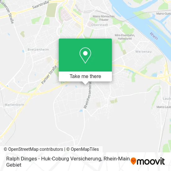 Карта Ralph Dinges - Huk-Coburg Versicherung