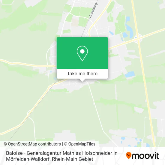 Карта Baloise - Generalagentur Mathias Holschneider in Mörfelden-Walldorf