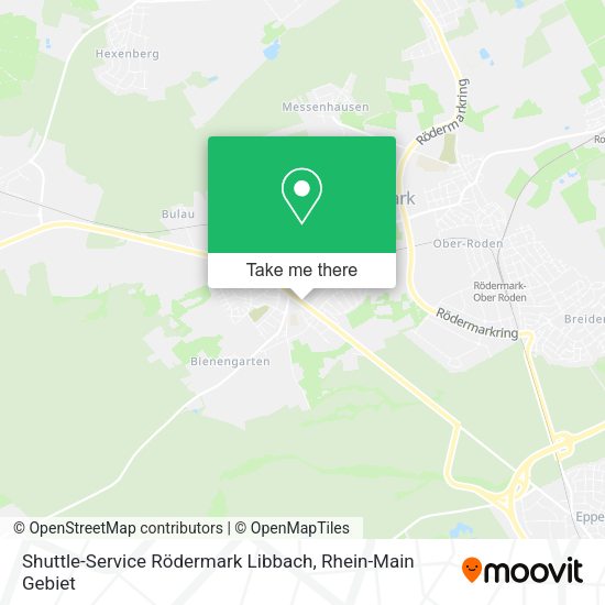 Shuttle-Service Rödermark Libbach map
