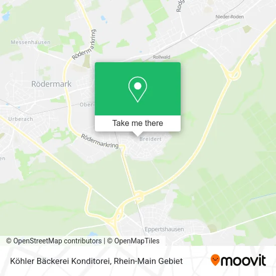 Карта Köhler Bäckerei Konditorei