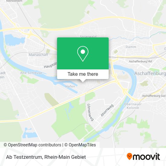 Карта Ab Testzentrum