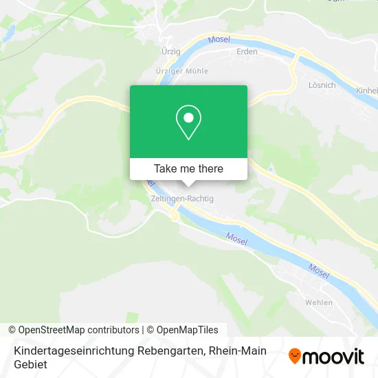 Карта Kindertageseinrichtung Rebengarten