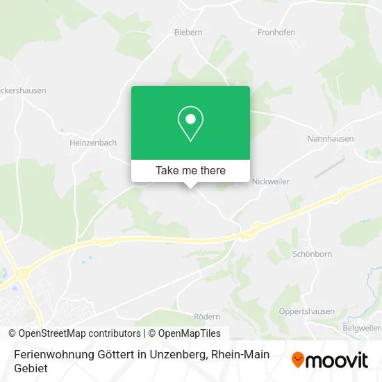 Карта Ferienwohnung Göttert in Unzenberg