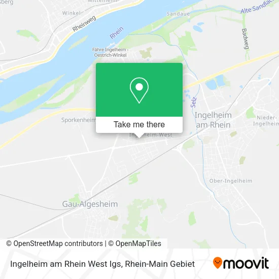 Карта Ingelheim am Rhein West Igs