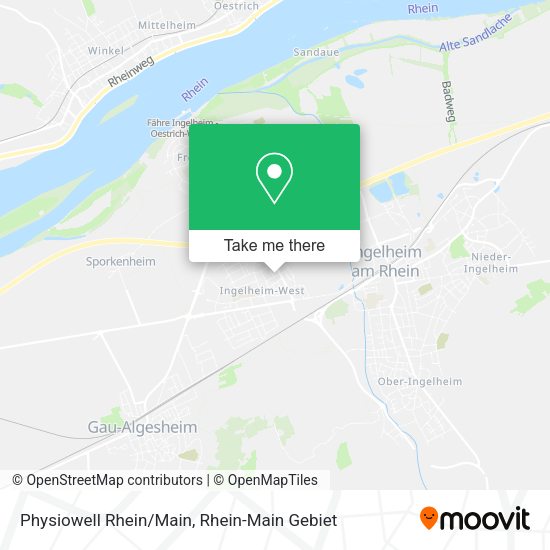 Карта Physiowell Rhein/Main