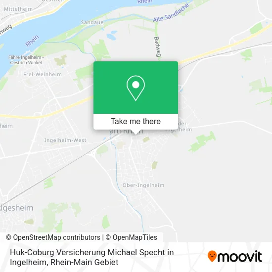 Карта Huk-Coburg Versicherung Michael Specht in Ingelheim