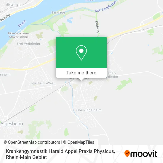 Карта Krankengymnastik Harald Appel Praxis Physicus