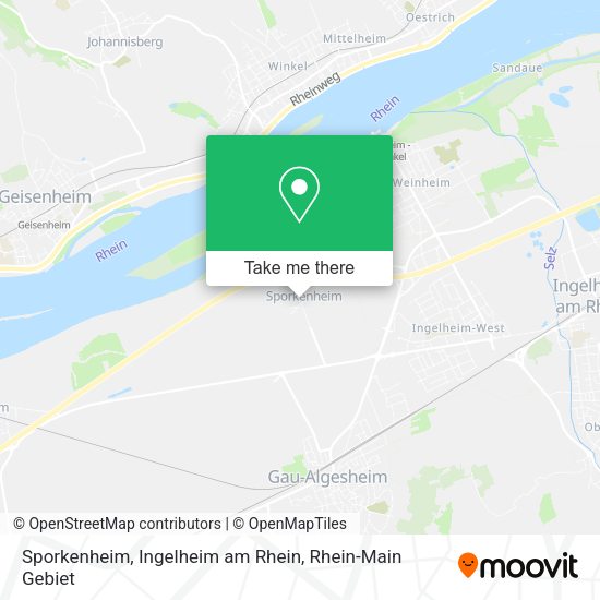 Карта Sporkenheim, Ingelheim am Rhein