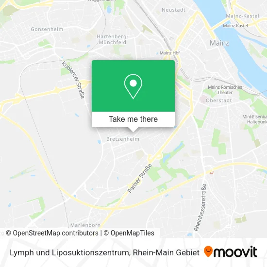 Карта Lymph und Liposuktionszentrum