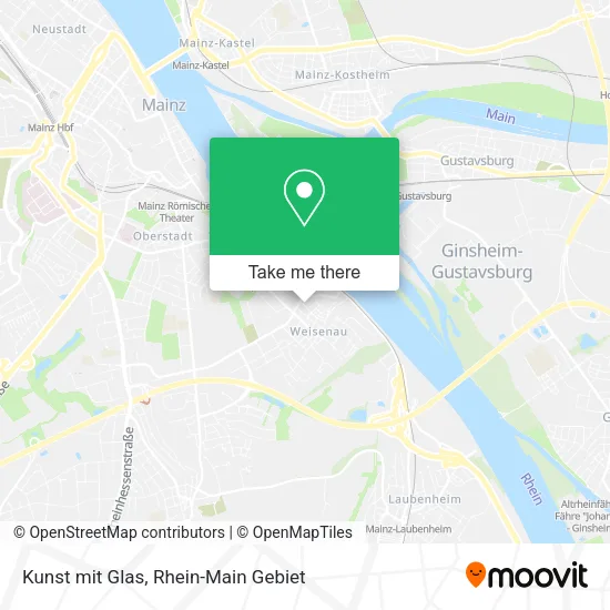 Карта Kunst mit Glas