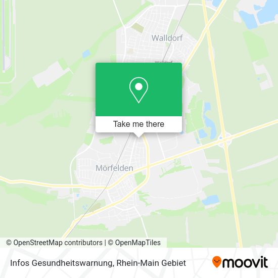 Карта Infos Gesundheitswarnung