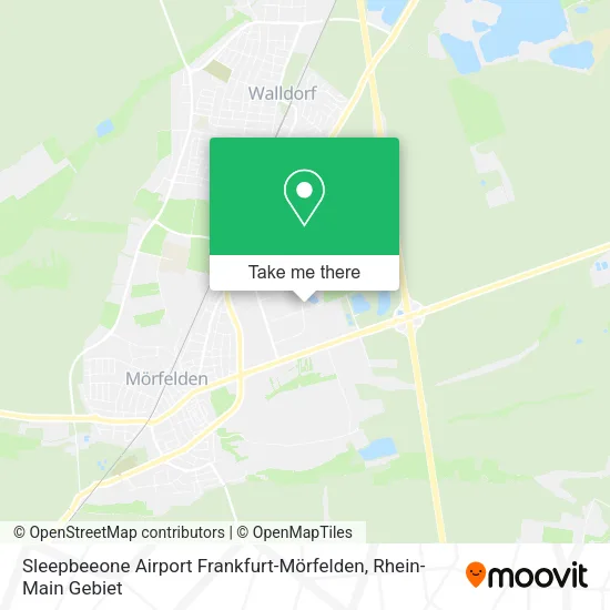 Карта Sleepbeeone Airport Frankfurt-Mörfelden