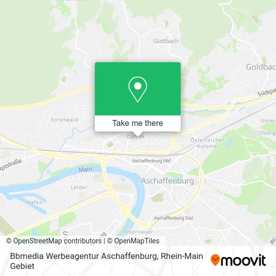 Карта Bbmedia Werbeagentur Aschaffenburg
