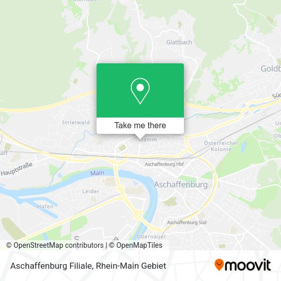Карта Aschaffenburg Filiale