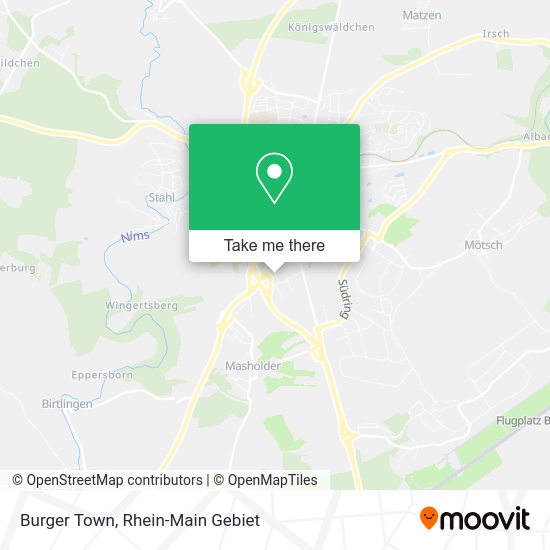 Карта Burger Town