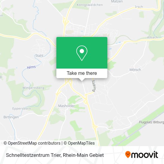 Карта Schnelltestzentrum Trier
