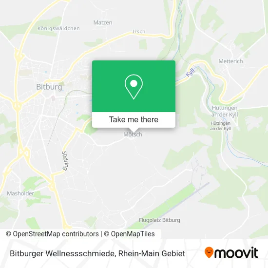 Карта Bitburger Wellnessschmiede