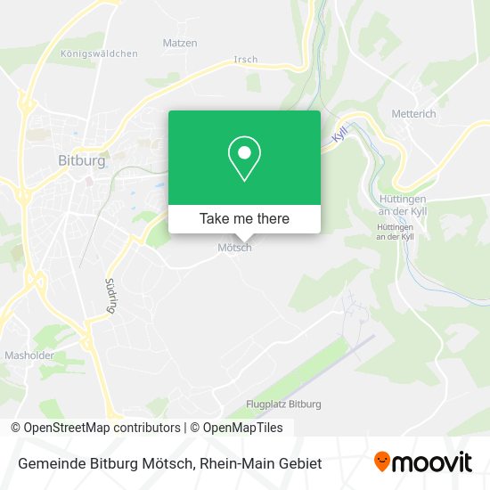 Карта Gemeinde Bitburg Mötsch