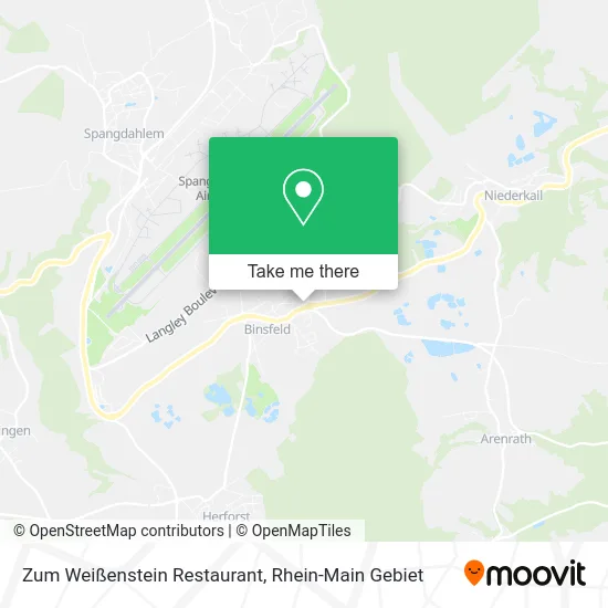 Карта Zum Weißenstein Restaurant