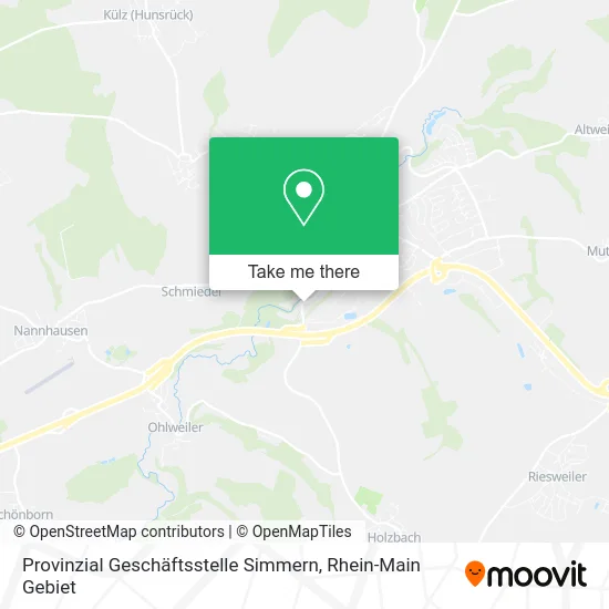 Карта Provinzial Geschäftsstelle Simmern