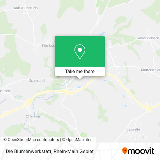 Карта Die Blumenwerkstatt
