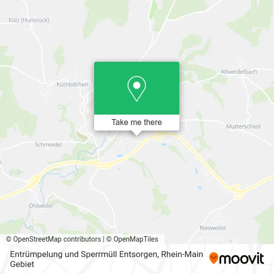 Карта Entrümpelung und Sperrmüll Entsorgen