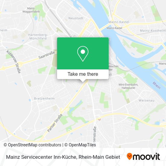 Карта Mainz Servicecenter Inn-Küche