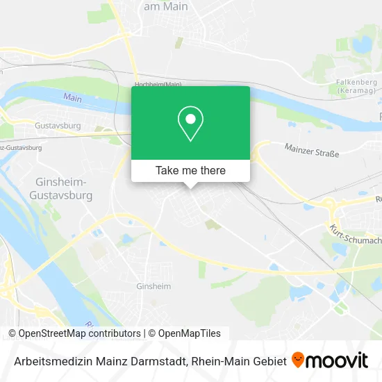 Карта Arbeitsmedizin Mainz Darmstadt
