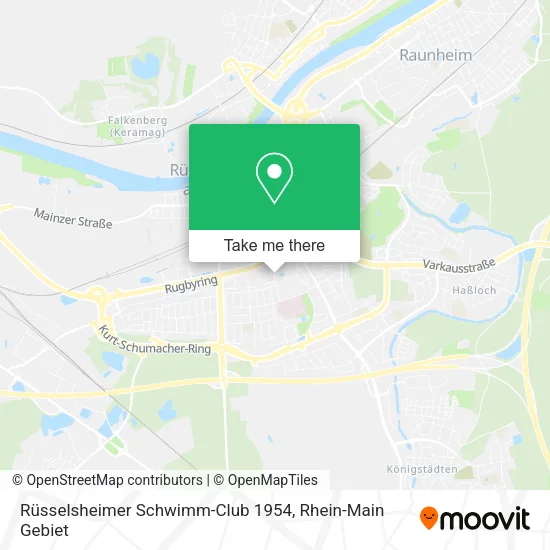 Карта Rüsselsheimer Schwimm-Club 1954
