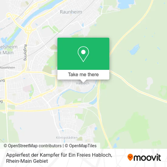 Карта Applerfest der Kampfer für Ein Freies Habloch