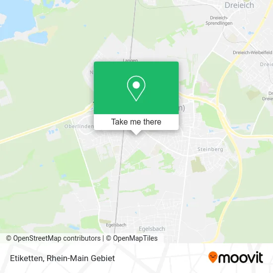 Карта Etiketten