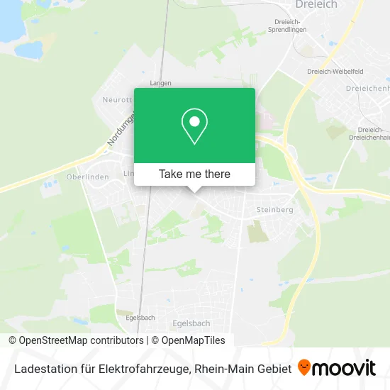 Карта Ladestation für Elektrofahrzeuge