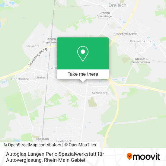 Карта Autoglas Langen Peric Spezialwerkstatt für Autoverglasung