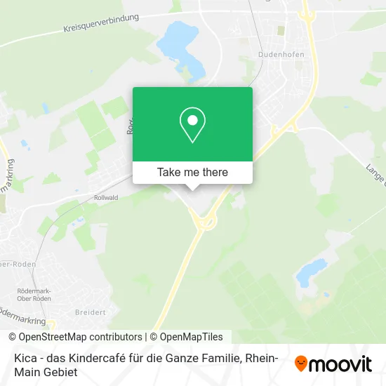 Карта Kica - das Kindercafé für die Ganze Familie