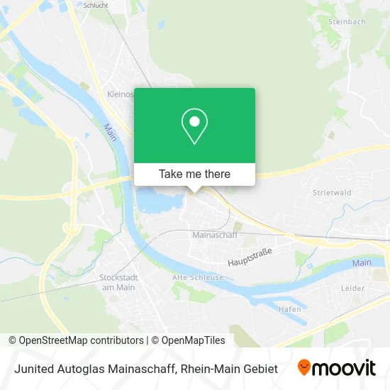 Карта Junited Autoglas Mainaschaff