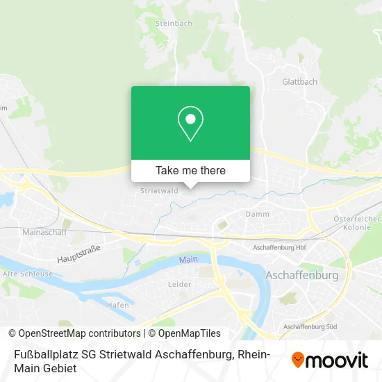 Карта Fußballplatz SG Strietwald Aschaffenburg