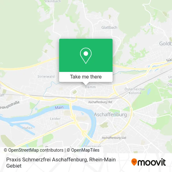 Карта Praxis Schmerzfrei Aschaffenburg