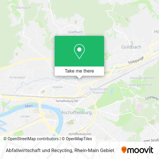 Карта Abfallwirtschaft und Recycling