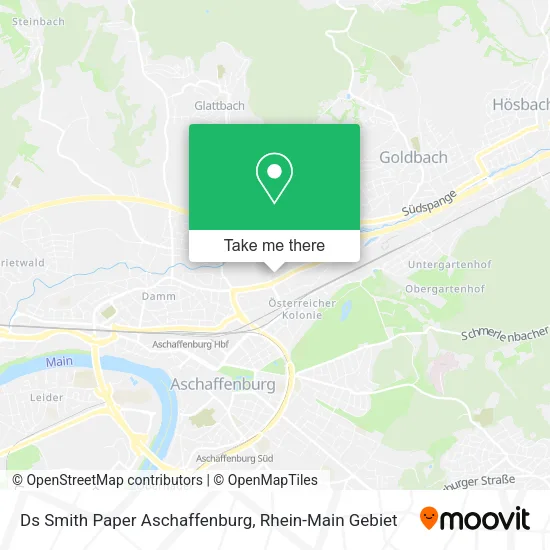 Карта Ds Smith Paper Aschaffenburg