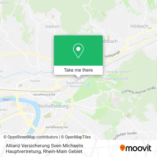 Карта Allianz Versicherung Sven Michaelis Hauptvertretung