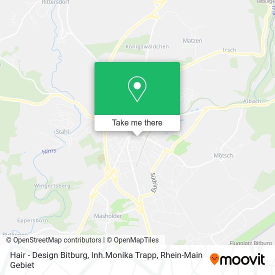 Карта Hair - Design Bitburg, Inh.Monika Trapp