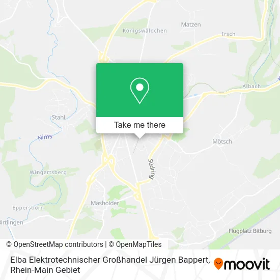 Карта Elba Elektrotechnischer Großhandel Jürgen Bappert